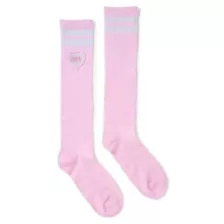 Pink Fuck Heart Knee High Socks at Spencer's