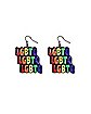 Rainbow LGBTQ Dangle Earrings