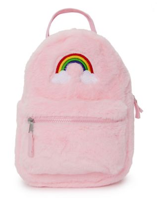 Fur Bunny Ugly Rabbit Bag School Chain Shoulder Bag Backpack