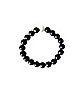 White and Black Long Distance Beaded Bracelets - 2 Pack