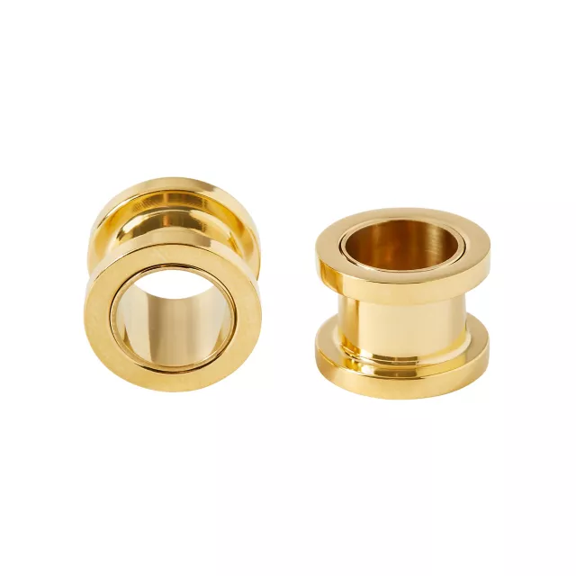Goldplated Titanium Tunnels at Spencer's