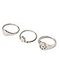 Muti-Pack Star and Moon Rings - 5 Pack