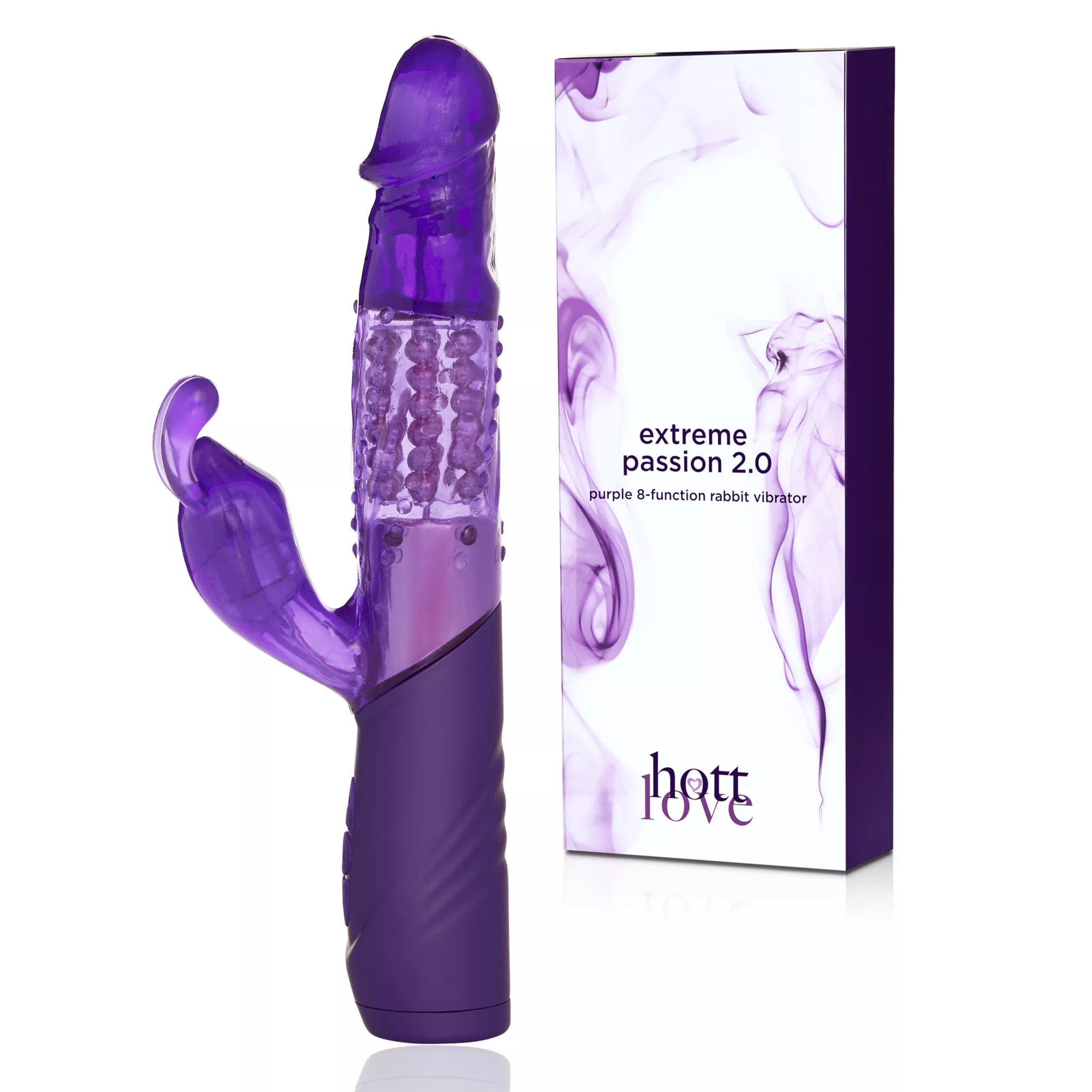 Extreme Passion 2.0 8-Function Waterproof Rabbit Vibrator 10 Inch - Hott Love