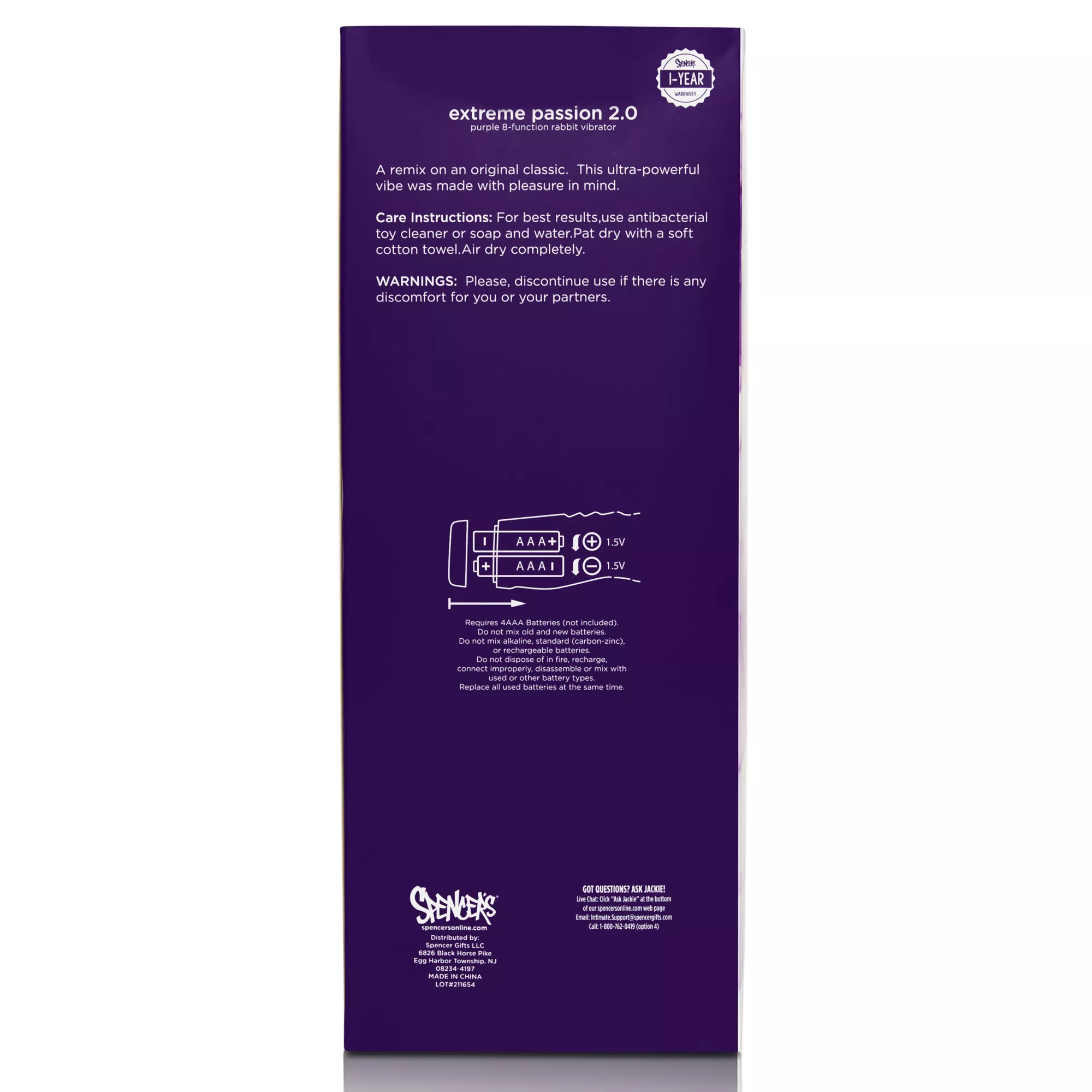 Extreme Passion 8-Function Waterproof Rabbit Vibrator 10 Inch - Hott Love at Spencer's