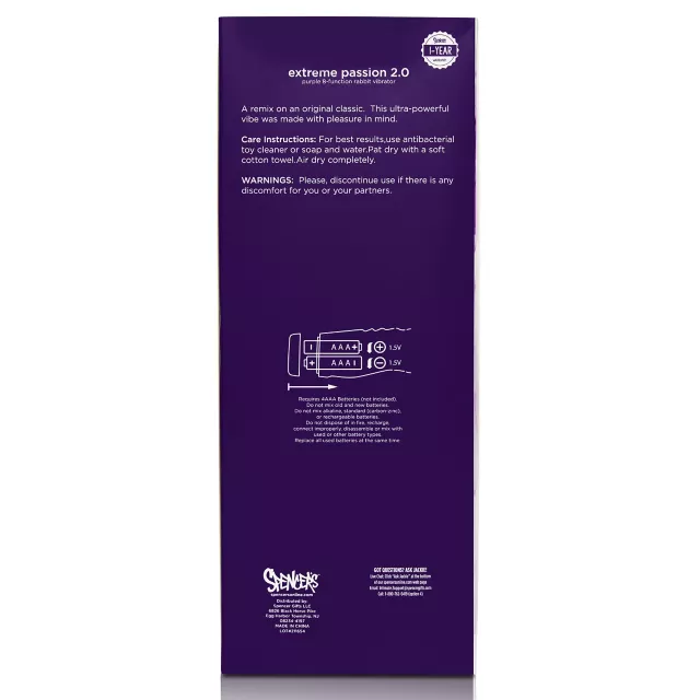 Extreme Passion 8-Function Waterproof Rabbit Vibrator 10 Inch - Hott Love at Spencer's
