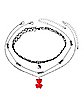 Multi-Pack Yin Yang and Bear Chain Choker Necklace - 3 Pack