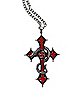Red Cross Snake Chain Necklace