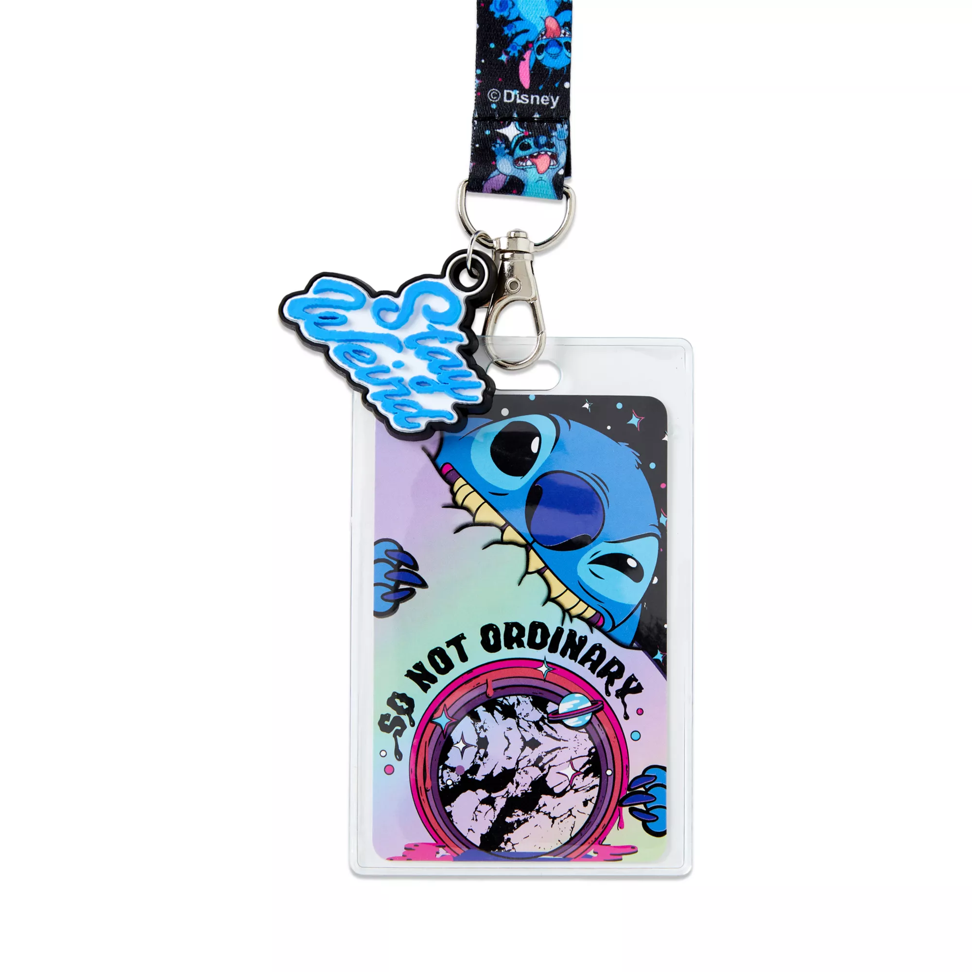 Stay Weird Stitch Lanyard - Lilo & Stitch at Spencer's