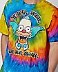 Tie Dye Krusty the Clown T Shirt - The Simpsons