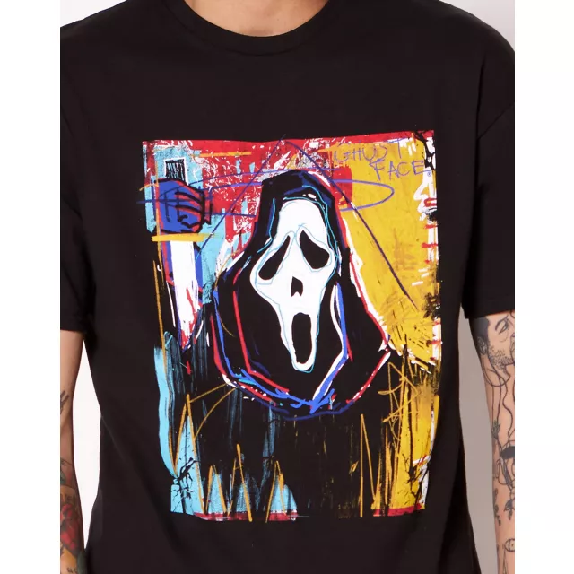 Ghost Face Expression T Shirt at Spencer's