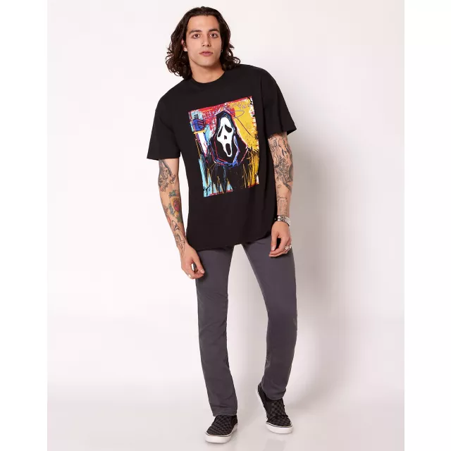 Ghost Face Expression T Shirt at Spencer's