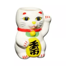 Lucky Cat Shot Glass - 2 oz. at Spencer's