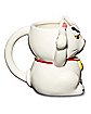 Angry Lucky Cat Molded Coffee Mug - 20 oz.