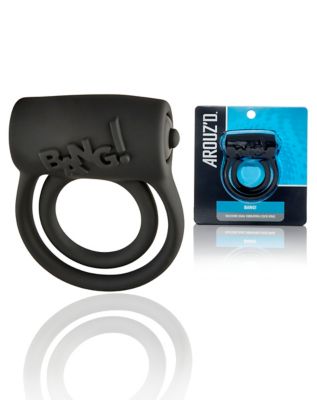 Blue silicone rabbit cock ring