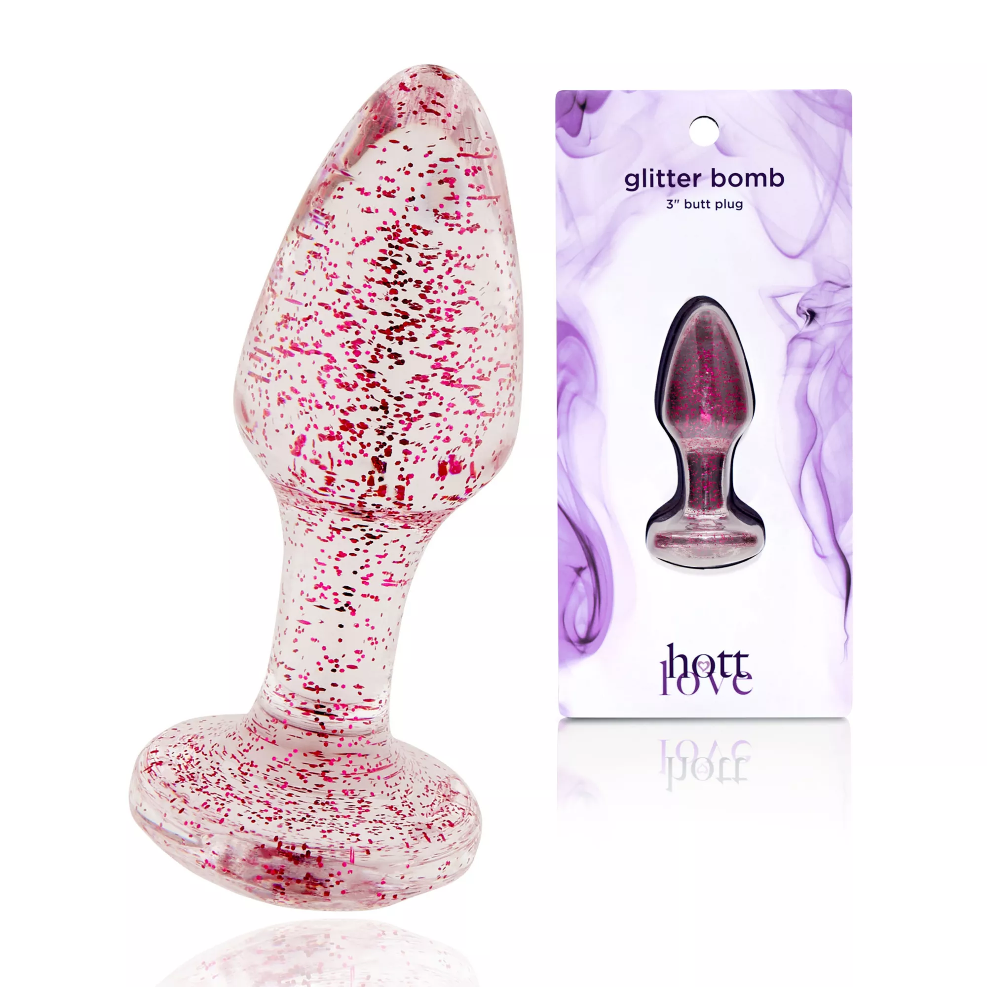 Glitter Bomb Butt Plug 3 Inch - Hott Love at Spencer's