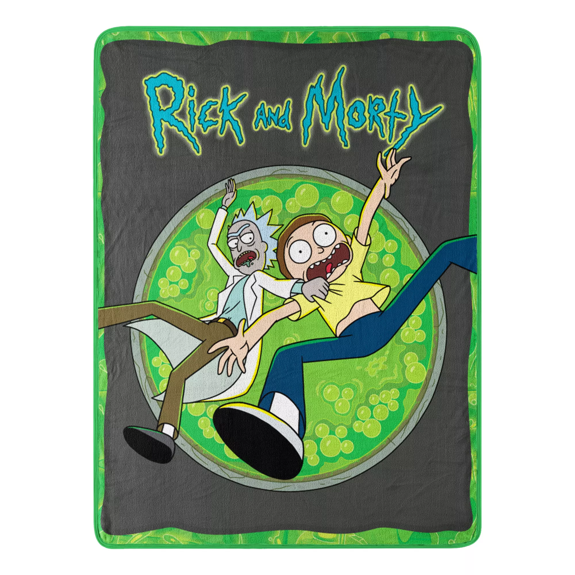 Space Zoom Rick and Morty Fleece Blanket at Spencer's