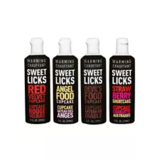 Warming Cupcake Flavored Glide 4 Pack 1 oz. - Sweet Licks at Spencer's