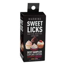 Warming Cupcake Flavored Glide 4 Pack 1 oz. - Sweet Licks at Spencer's