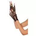 Black Lace Fishnet Gloves at Spencer's