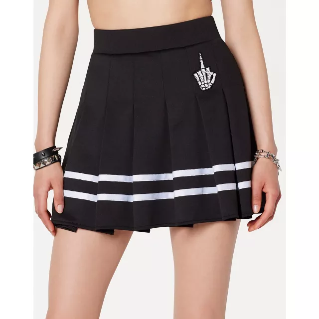 Skeleton Middle Finger Skirt at Spencer's