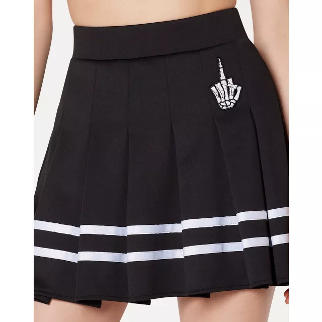 Skeleton Middle Finger Skirt at Spencer's