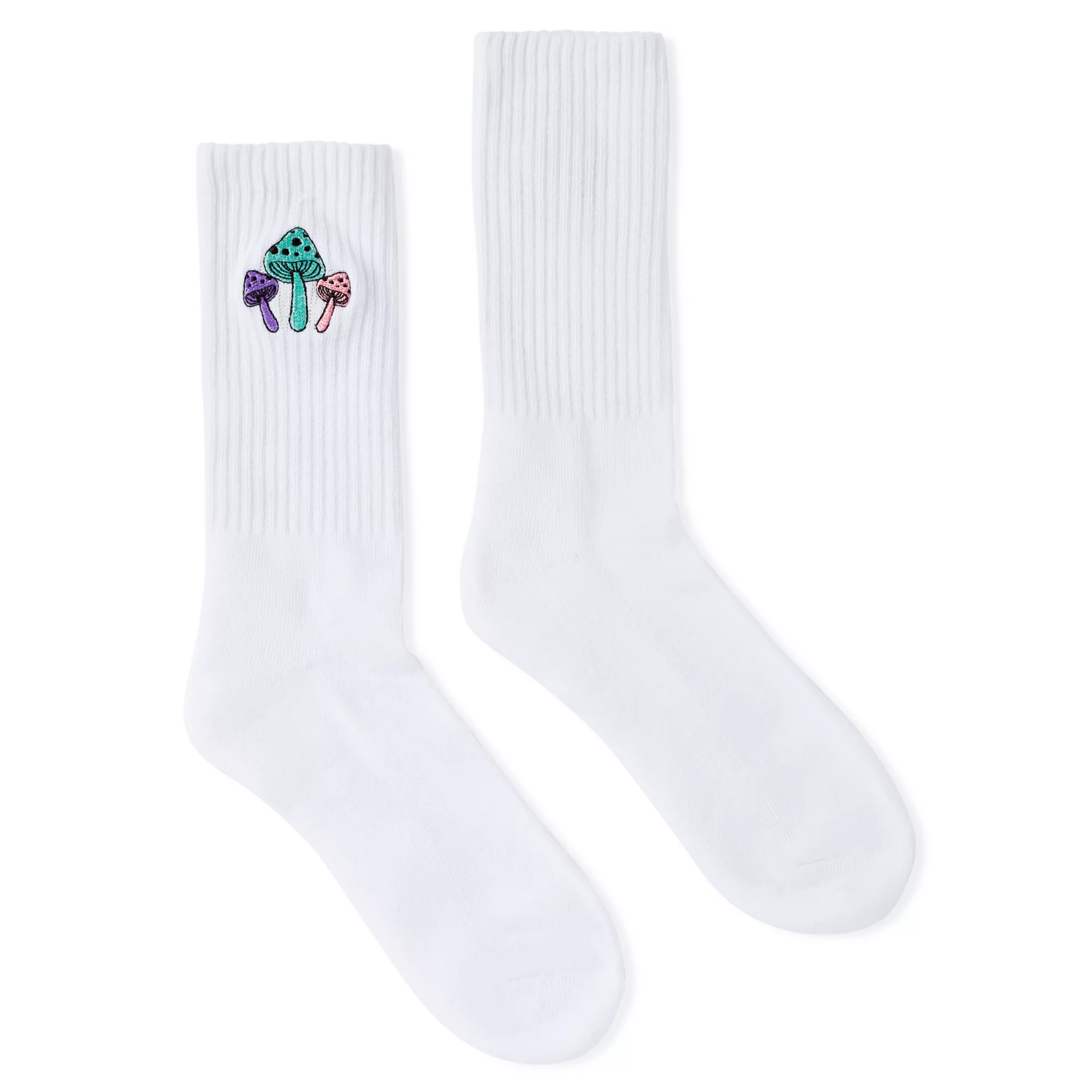 Mushrooms Icon Athletic Crew Socks at Spencer's