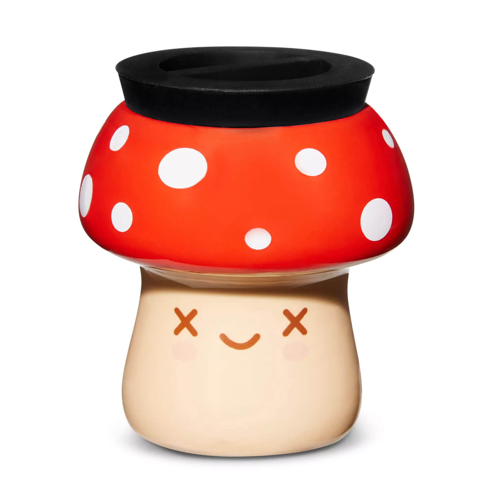 Red Smiling Mushroom Stash Jar - 3 oz. at Spencer's