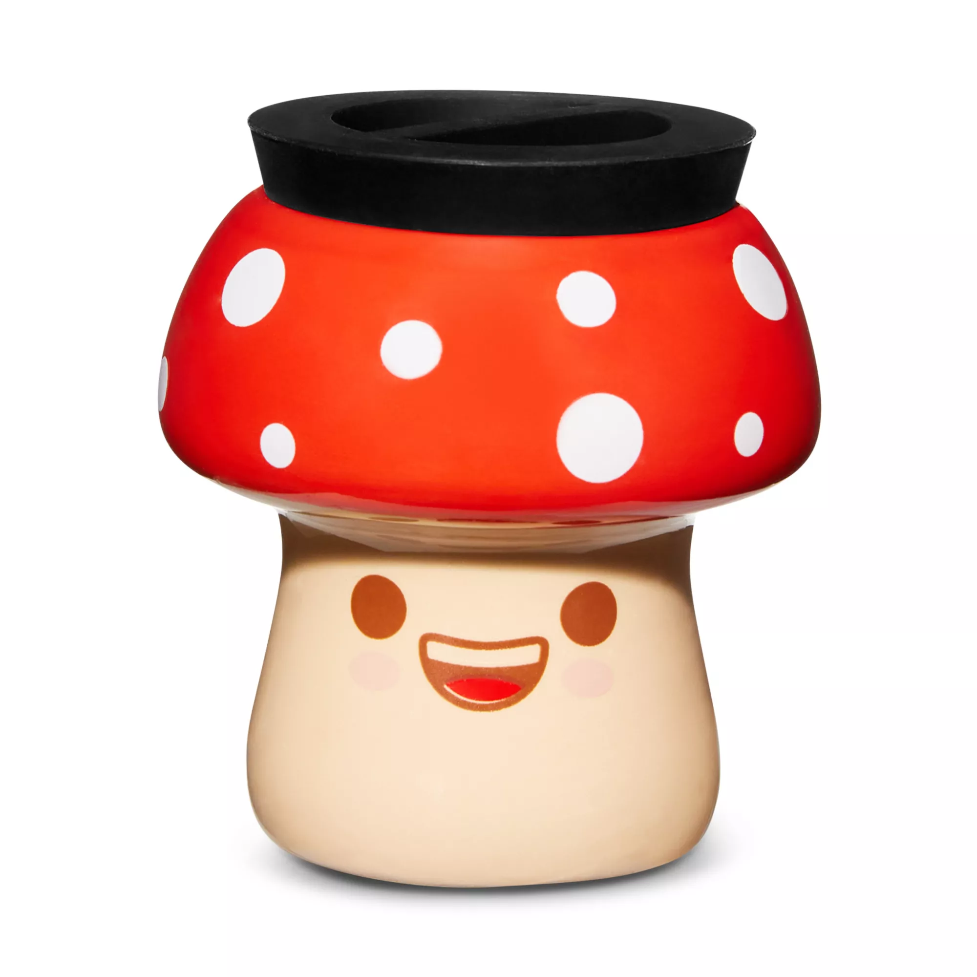 Red Smiling Mushroom Stash Jar - 3 oz. at Spencer's