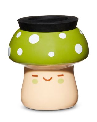 Green Smiling Mushroom Stash Jar – 3 oz.