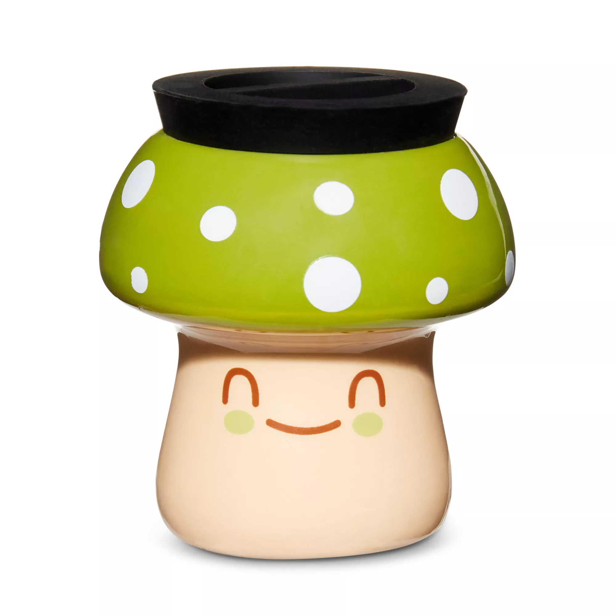 Green Smiling Mushroom Stash Jar - 3 oz. at Spencer's