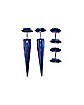 Multi-Pack Blue and Black Fake Tapers and Plugs 2 Pair - 18 Gauge
