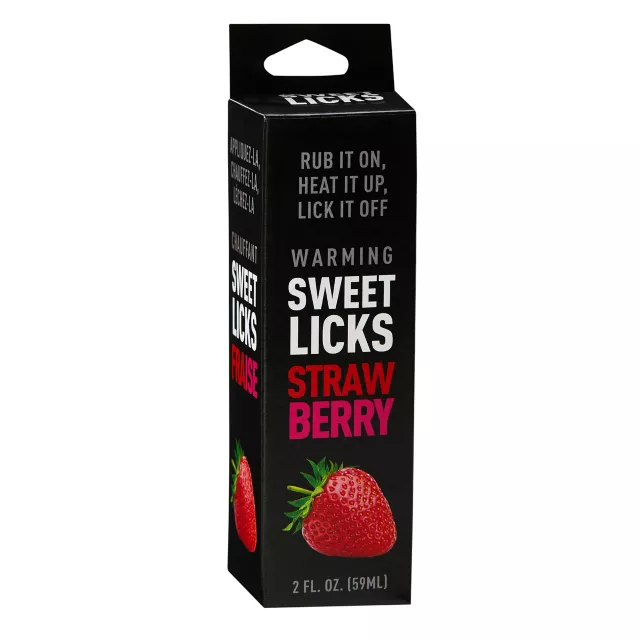 Warming Strawberry Flavored Glide 2 oz. - Sweet Licks at Spencer's