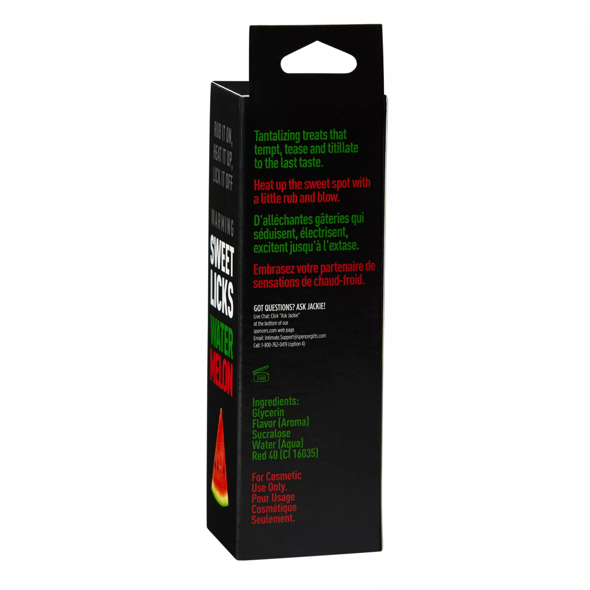 Warming Watermelon Flavored Glide 2 oz. - Sweet Licks at Spencer's