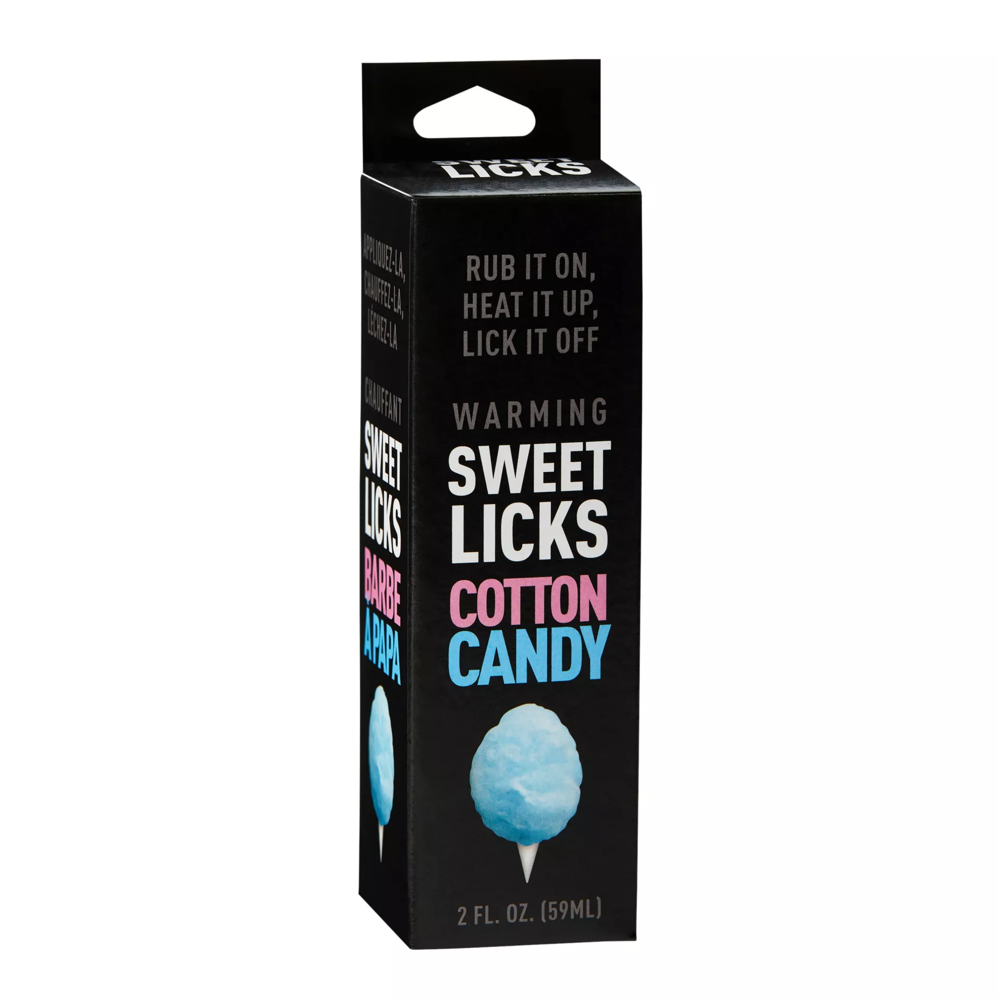 Warming Cotton Candy Flavored Glide 2 oz. - Sweet Licks at Spencer's