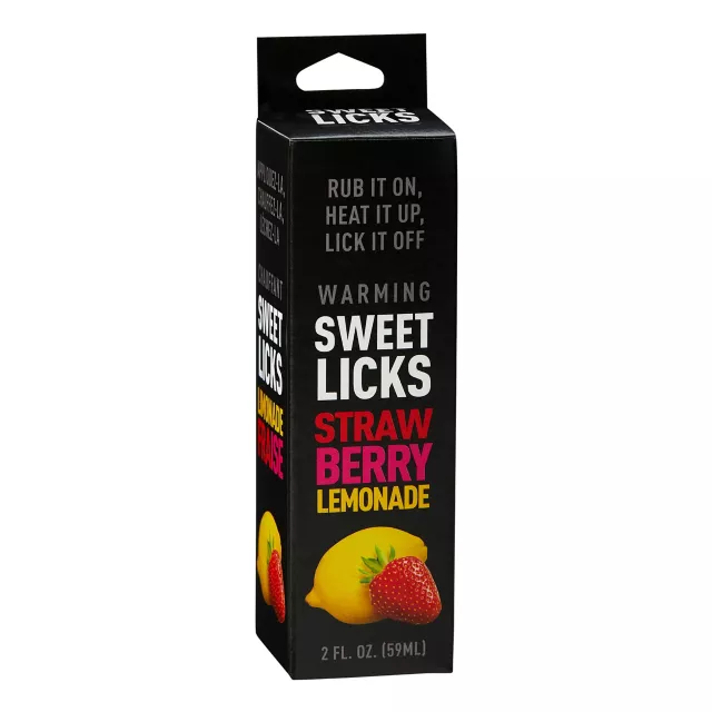 Warming Strawberry Lemonade Flavored Glide 2 oz. - Sweet Licks at Spencer's