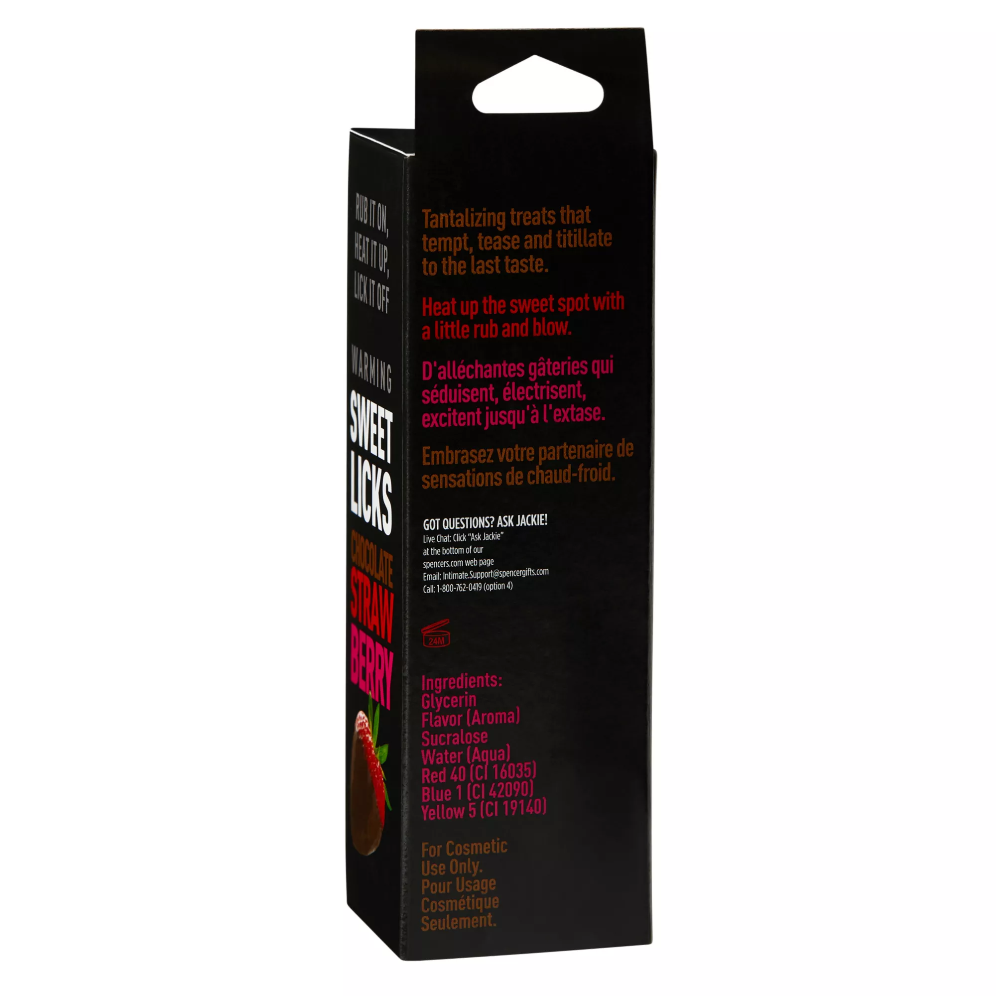 Warming Chocolate Strawberry Flavored Glide 2 oz. - Sweet Licks at Spencer's