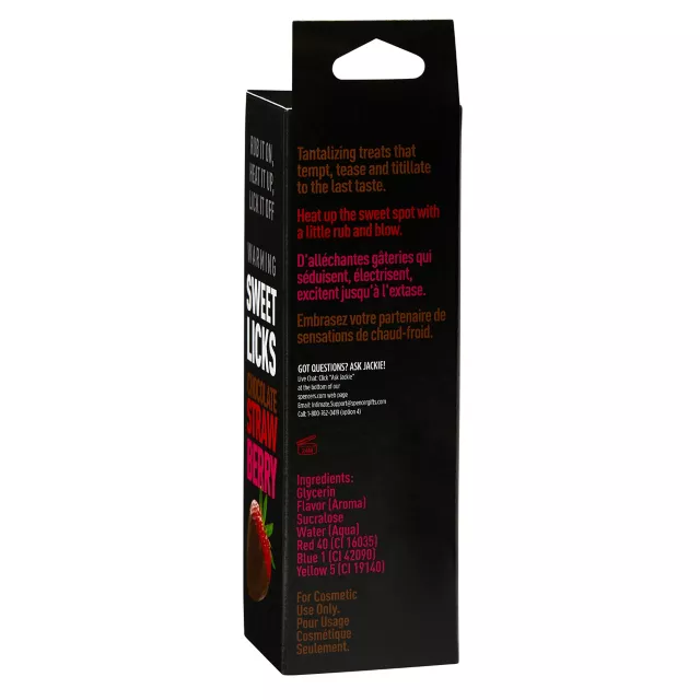 Warming Chocolate Strawberry Flavored Glide 2 oz. - Sweet Licks at Spencer's