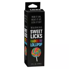 Warming Rainbow Lollipop Flavored Glide 2 oz. - Sweet Licks at Spencer's