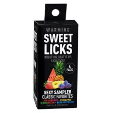 Warming Fruit Flavored Glide Sweet Licks 4 Pack - 1 oz. at Spencer's