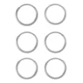 Multi-Pack Silvertone Endless Hoop Earrings 6 Pack - 20 Gauge at Spencer's