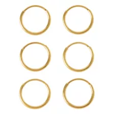 Multi-Pack Goldtone Endless Hoop Earrings 6 Pack - 20 Gauge at Spencer's