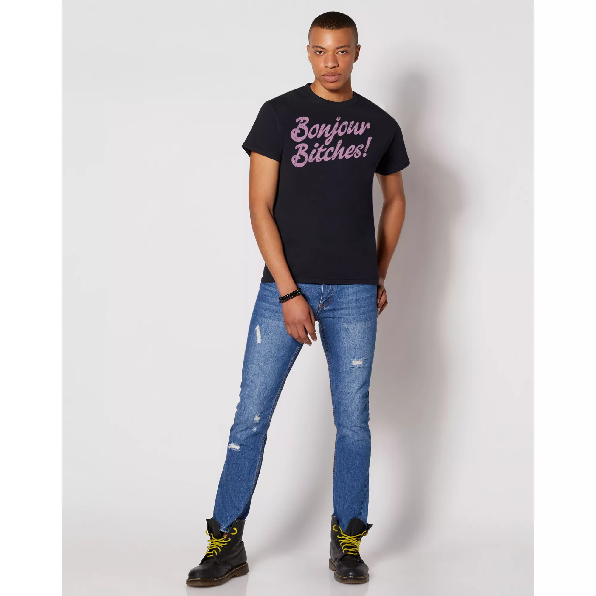 Bonjour Bitches T Shirt at Spencer's