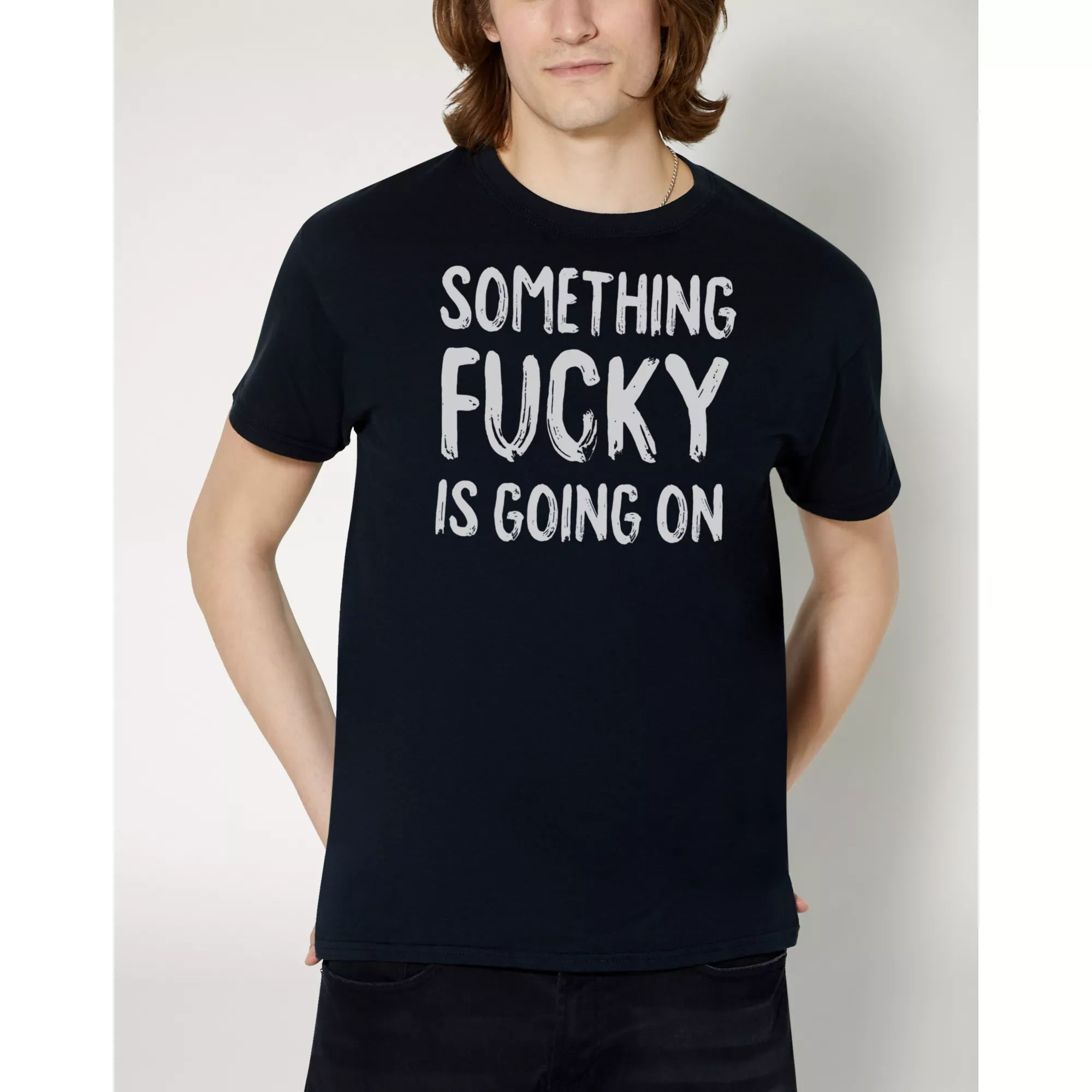 Something Fucky T Shirt at Spencer's