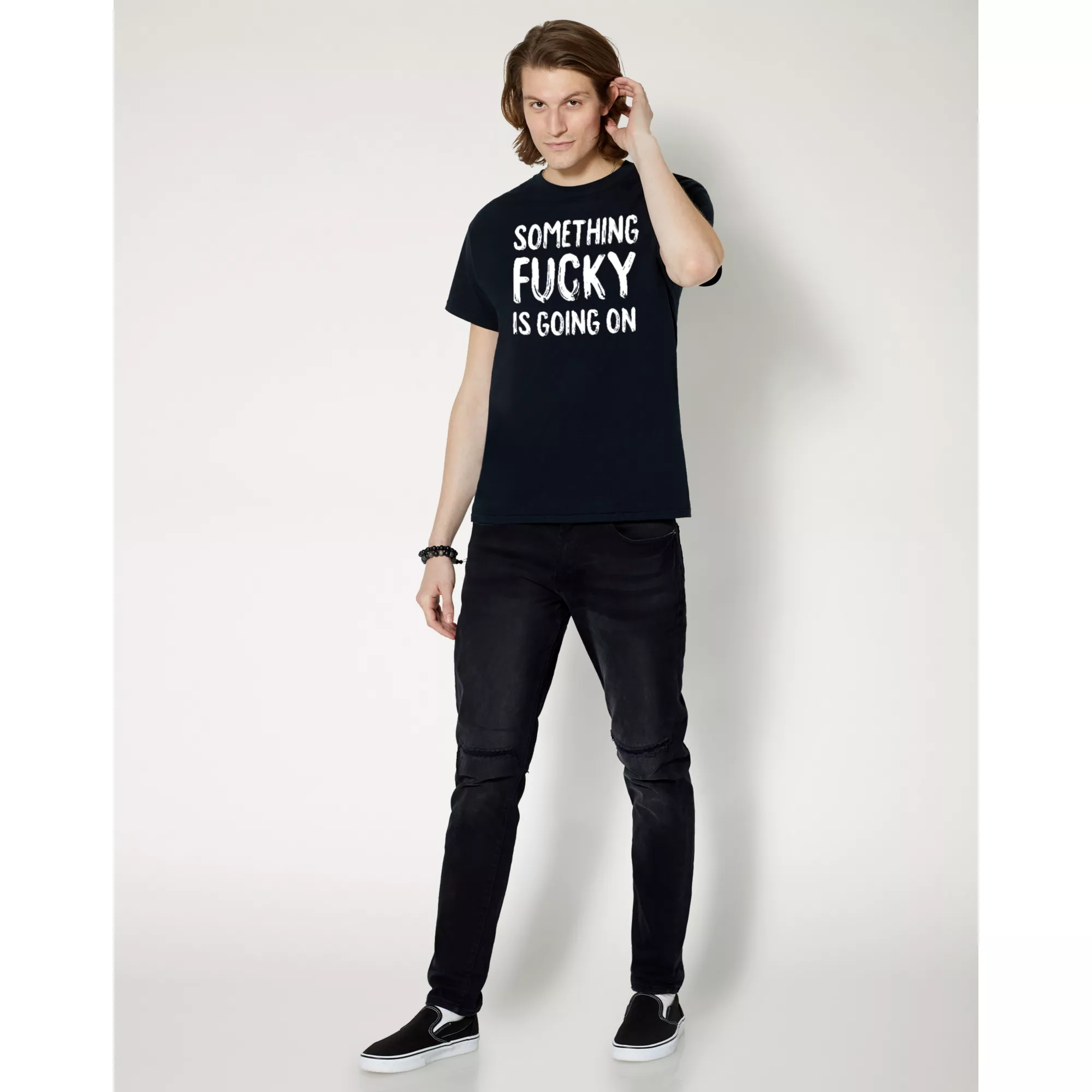 Something Fucky T Shirt at Spencer's