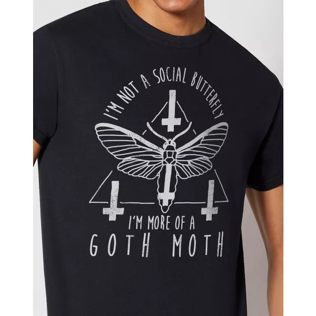 Goth Moth T Shirt at Spencer's