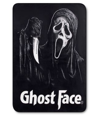 Knife Ghost Face Fleece Blanket