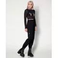 Skeleton Mesh Crop Top at Spencer's