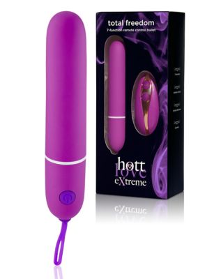 Total Freedom 7-Function Waterproof Remote Control Bullet Vibrator 4.4 Inch  - Hott Love Extreme - Spencer's