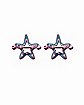 CZ Starfish Nipple Shields - 14 Gauge