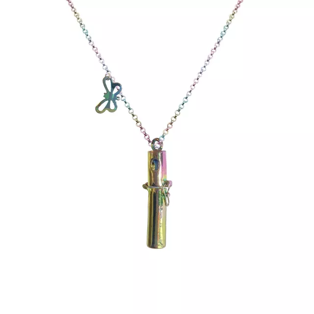 Butterfly Lavender Oil Diffuser Chain Necklace at Spencer's